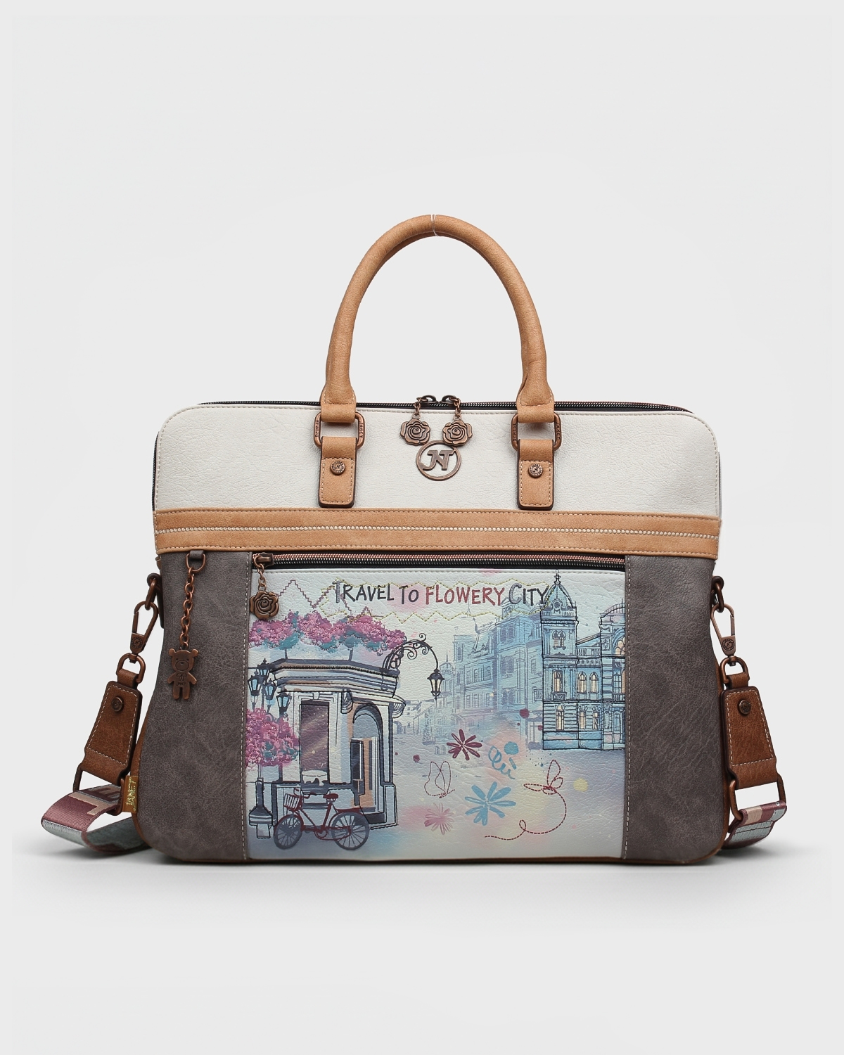 henney bear - J-081B-FLOWERY CITY Janet J-081B-Flowery City - imagine 1